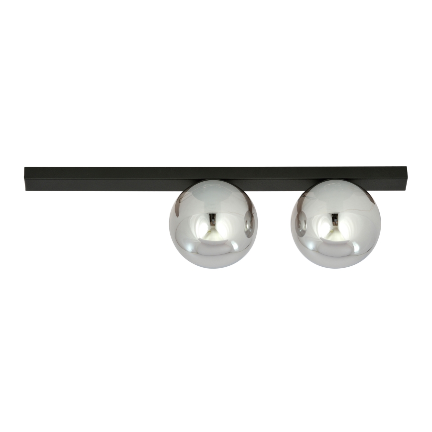 Plafón FIT 2xE14/10W/230V negro/gris