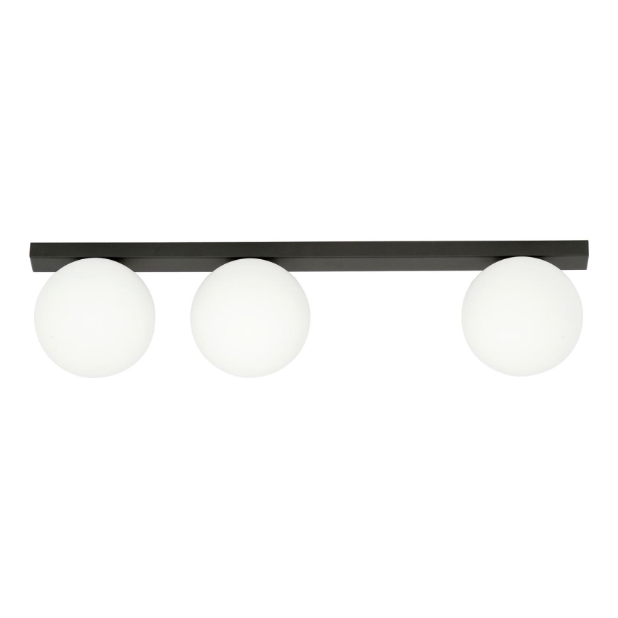 Plafón FIT 3xE14/10W/230V negro/blanco