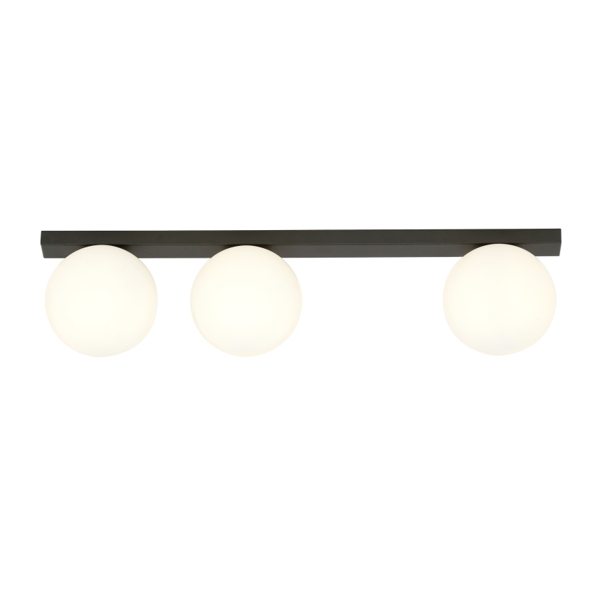 Plafón FIT 3xE14/10W/230V negro/blanco