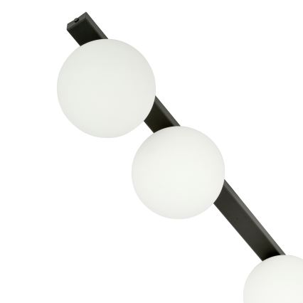 Plafón FIT 3xE14/10W/230V negro/blanco