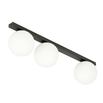 Plafón FIT 3xE14/10W/230V negro/blanco