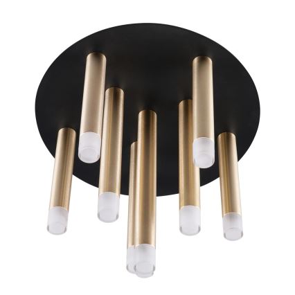 Plafón GLAM 9xG9/8W/230V dorado