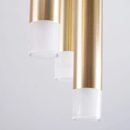 Plafón GLAM 9xG9/8W/230V dorado