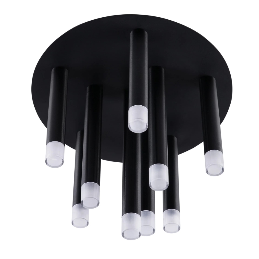 Plafón GLAM 9xG9/8W/230V negro