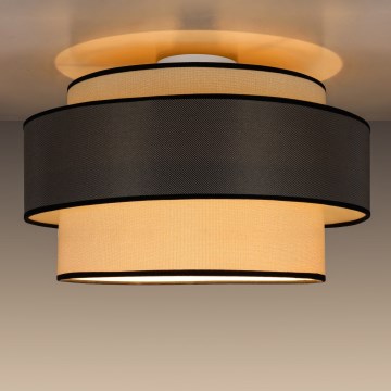 Plafón GRACE 1xE27/60W/230V color crema/gris