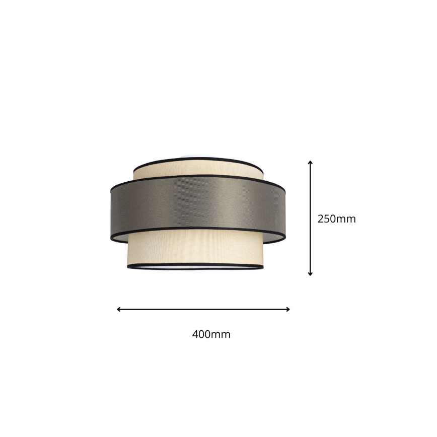 Plafón GRACE 1xE27/60W/230V color crema/gris