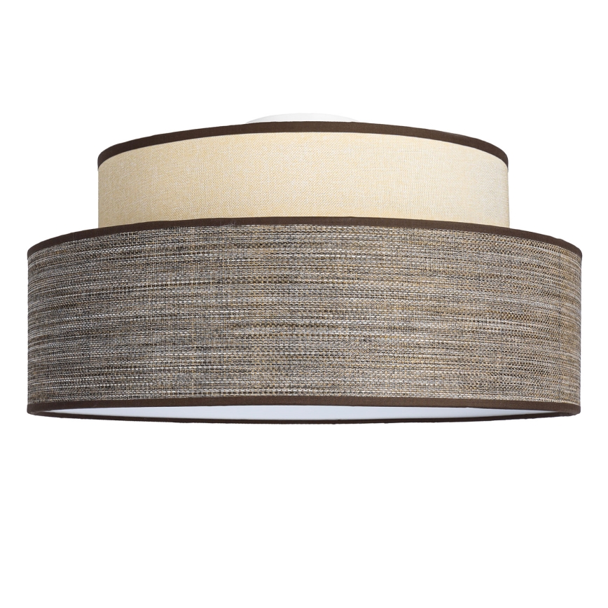 Plafón GRACE 1xE27/60W/230V color crema/marrón