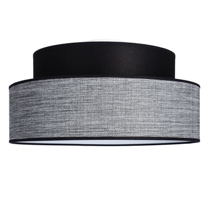 Plafón GRACE 1xE27/60W/230V negro/gris