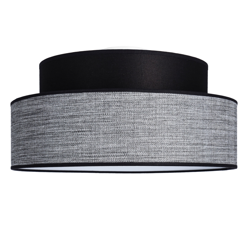 Plafón GRACE 1xE27/60W/230V negro/gris
