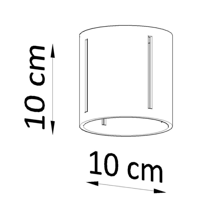 Plafón INEZ 1xG9/40W/230V gris
