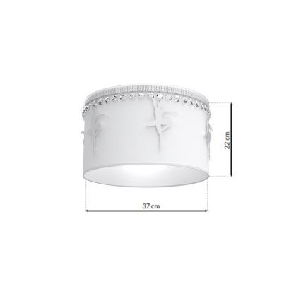 Plafón infantil BALLET 1xE27/60W/230V