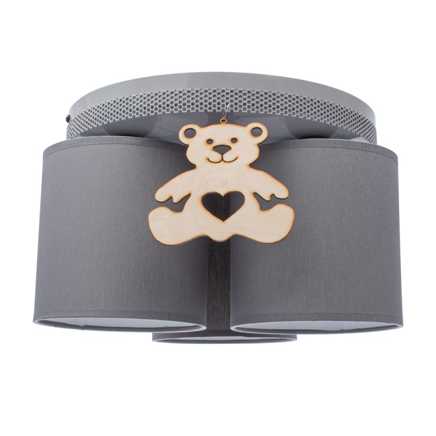 Plafón infantil BEAR 3xE27/60W/230V