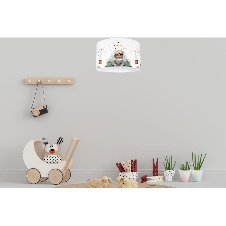 Plafón infantil BEARS 1xE27/60W/230V