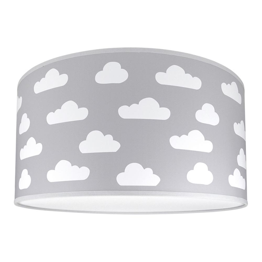 Plafón infantil CLOUDS GREY 2xE27/60W/230V gris