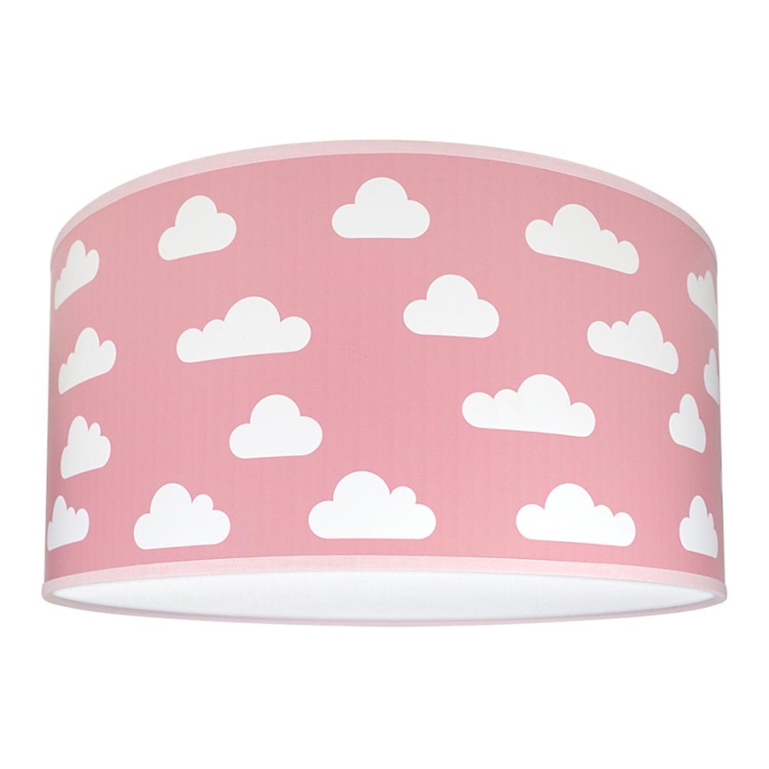 Plafón infantil CLOUDS PINK 2xE27/60W/230V rosa