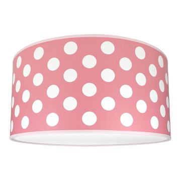 Plafón infantil DOTS PINK 2xE27/60W/230V rosa