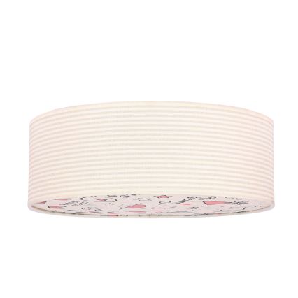 Plafón infantil KIDDY 2xE27/40W/230V beige/rosa