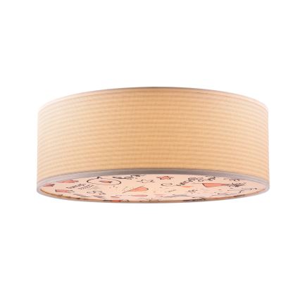 Plafón infantil KIDDY 2xE27/40W/230V beige/rosa