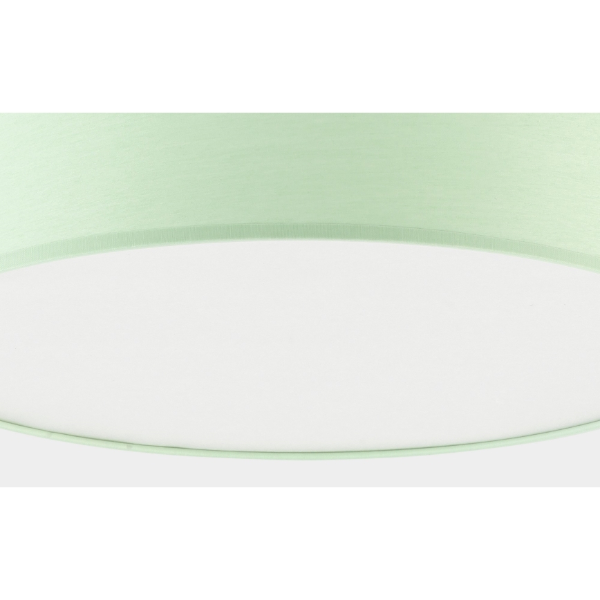 Plafón infantil RONDO KIDS 4xE27/15W/230V verde