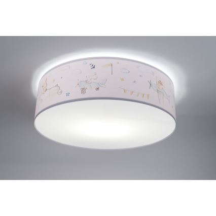 Plafón infantil SWEET DREAMS 2xE27/60W/230V diá. 40 cm