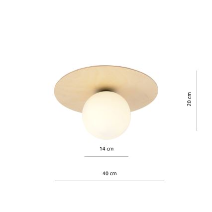 Plafón KENZO 1xE14/10W/230V beige