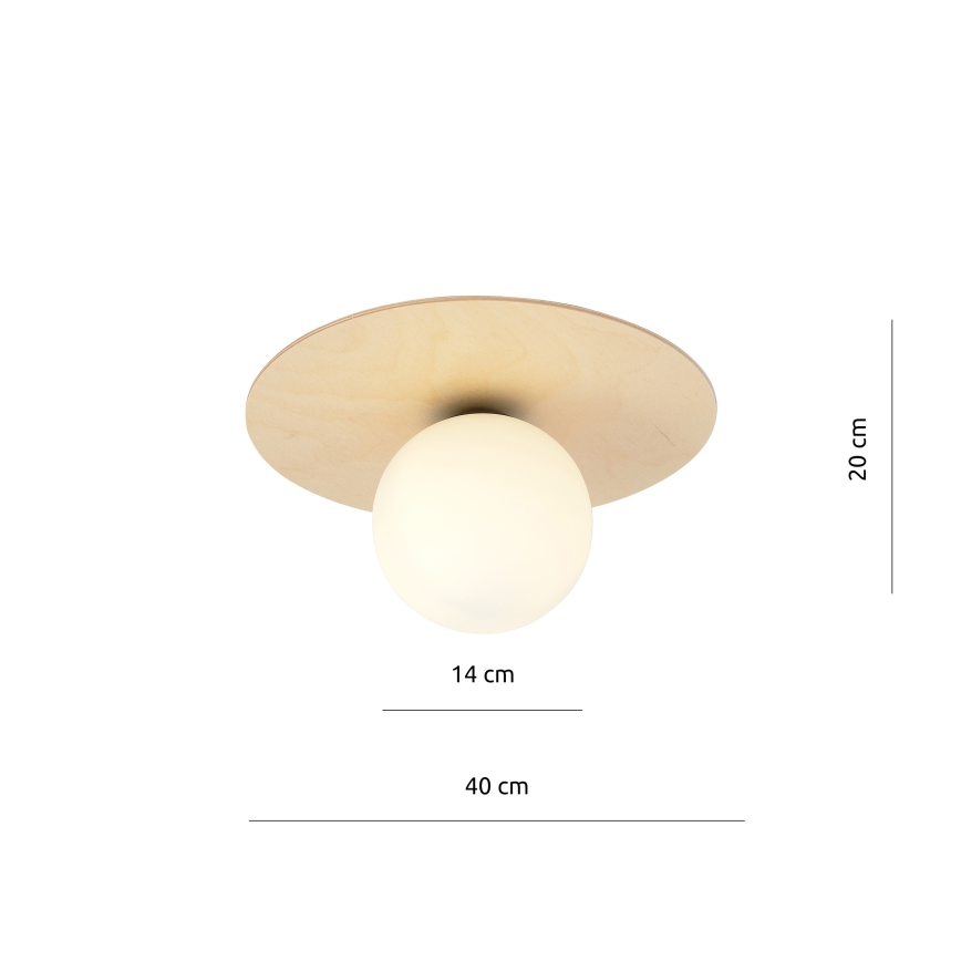 Plafón KENZO 1xE14/10W/230V beige