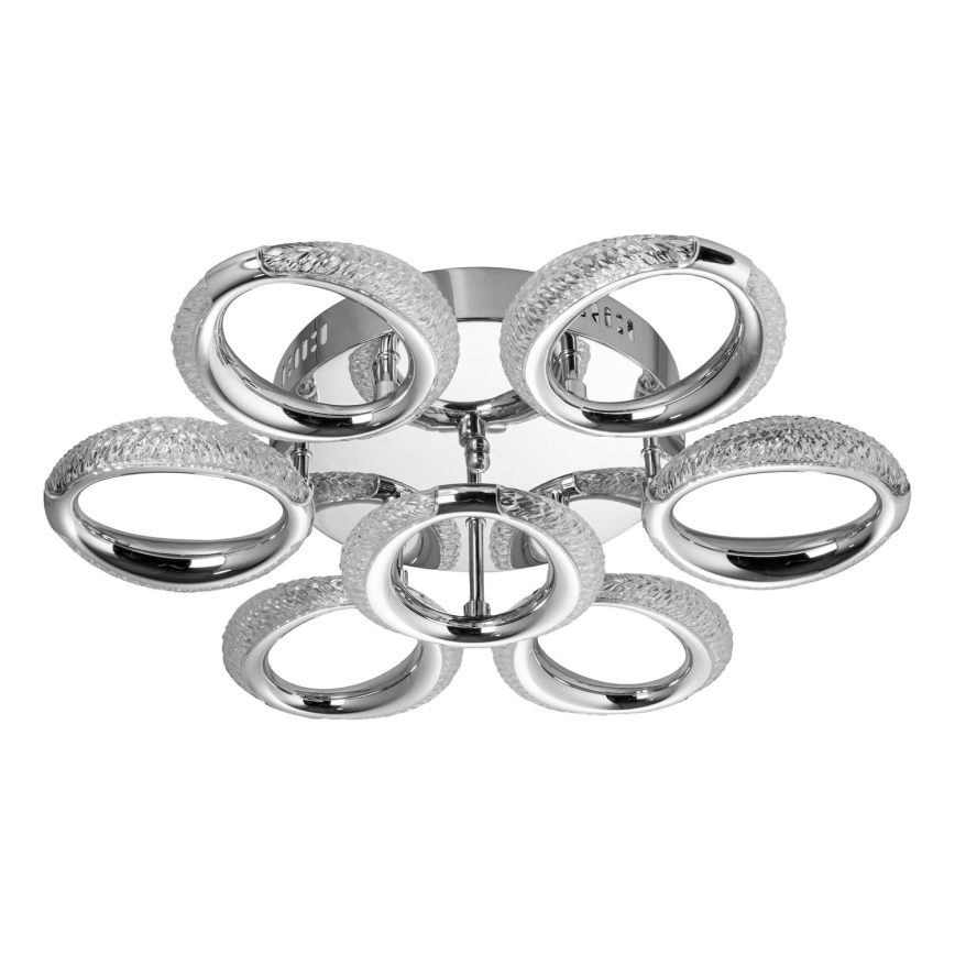 Plafón LED 7xLED/14W/230V 3000-5000K diá. 50 cm cromo brillante