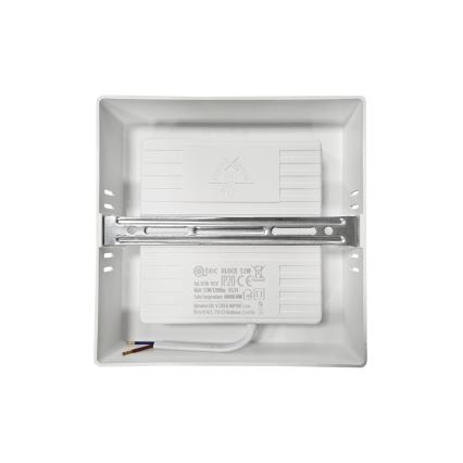 Plafón LED BLOCK LED/12W/230V 4000K 16,7x16,7 cm blanco