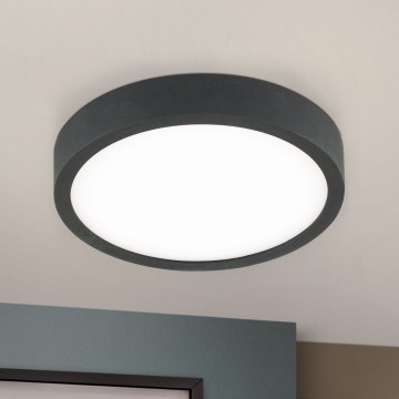 Plafón LED BULLY LED/12W/230V diá. 14 cm negro