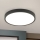 Plafón LED BULLY LED/24W/230V diá. 24 cm negro
