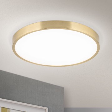 Plafón LED BULLY LED/28W/230V diá. 28 cm dorado