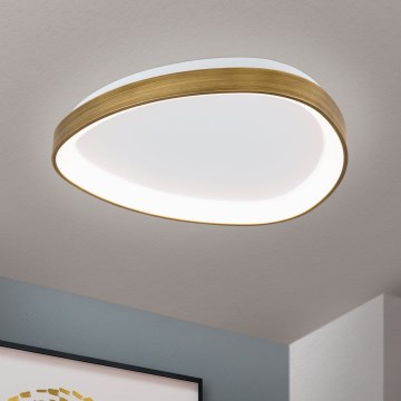 Plafón LED CHARLIE LED/35W/230V diá. 45 cm dorado