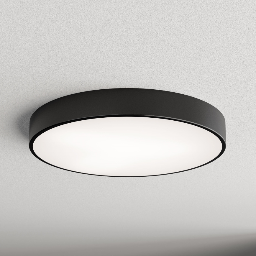 Plafón LED CLEO LED/69W/230V 3000K diá. 60 cm negro