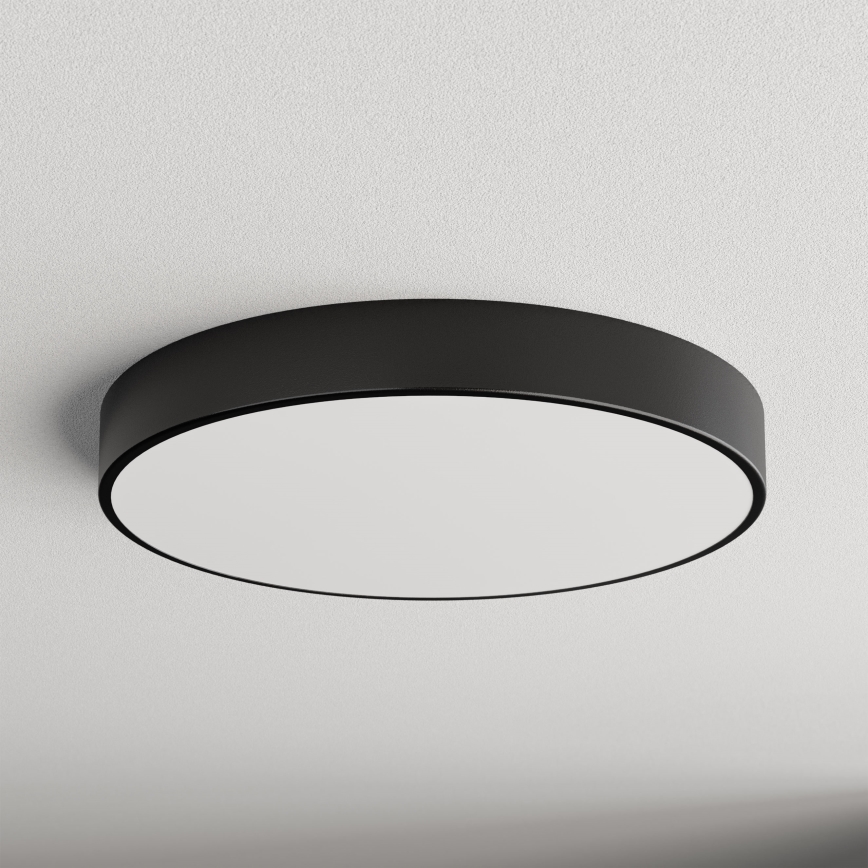 Plafón LED CLEO LED/69W/230V 3000K diá. 60 cm negro
