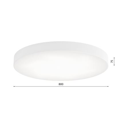 Plafón LED CLEO LED/96W/230V 4000K diá. 80 cm blanco