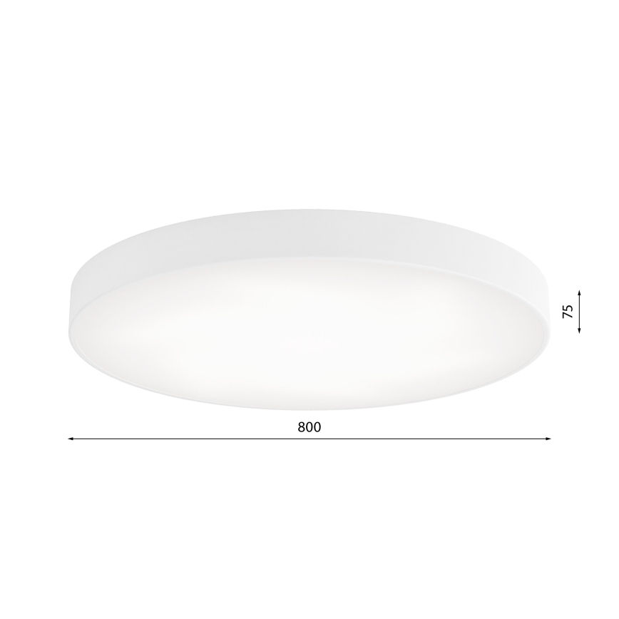 Plafón LED CLEO LED/96W/230V 4000K diá. 80 cm blanco