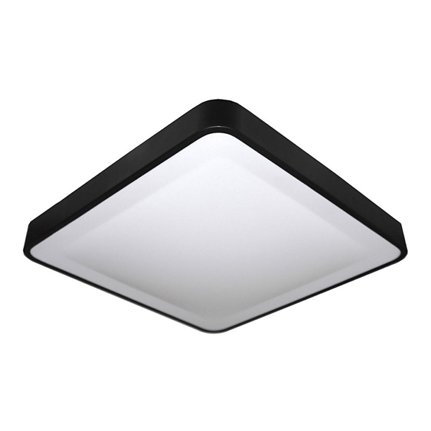 Plafón LED con sensor WILTON LED/24W/230V 37,5x37,5 cm negro