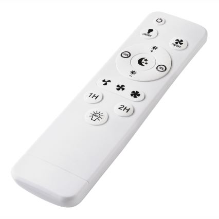 LED Plafón regulable con ventilador APOLLO LED/38W/230V negro + control remoto