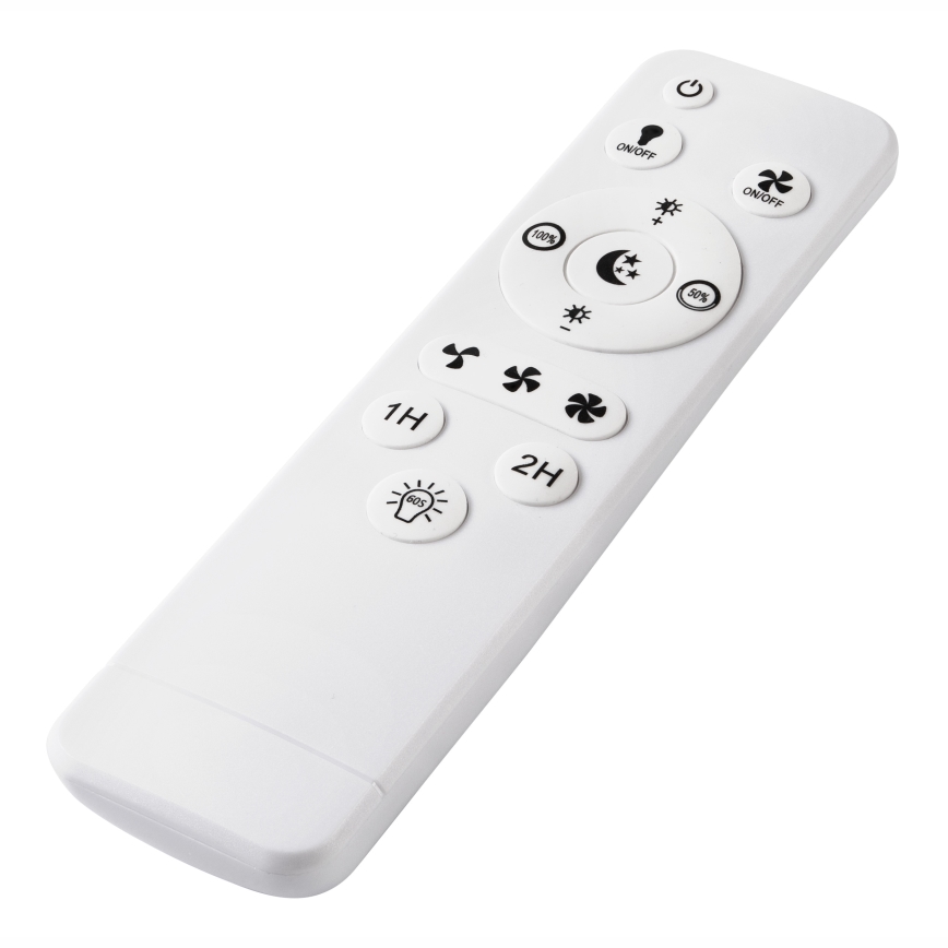 LED Plafón regulable con ventilador APOLLO LED/38W/230V negro + control remoto