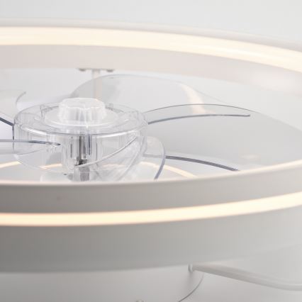 LED Plafón regulable con ventilador FARGO LED/37W/230V blanco + control remoto