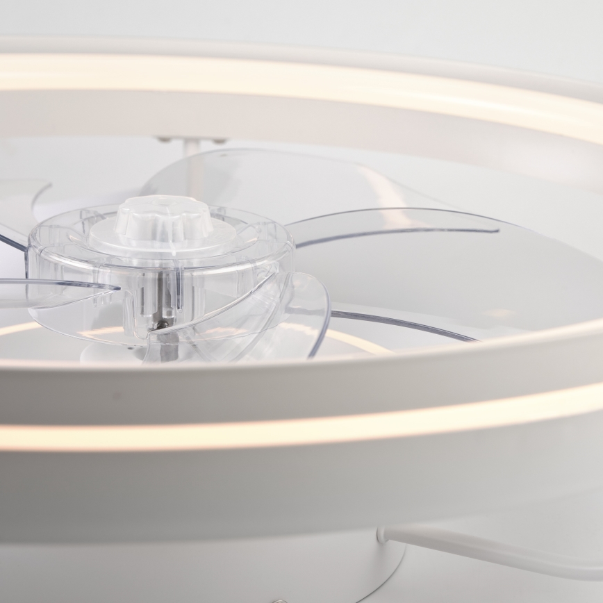 LED Plafón regulable con ventilador FARGO LED/37W/230V blanco + control remoto