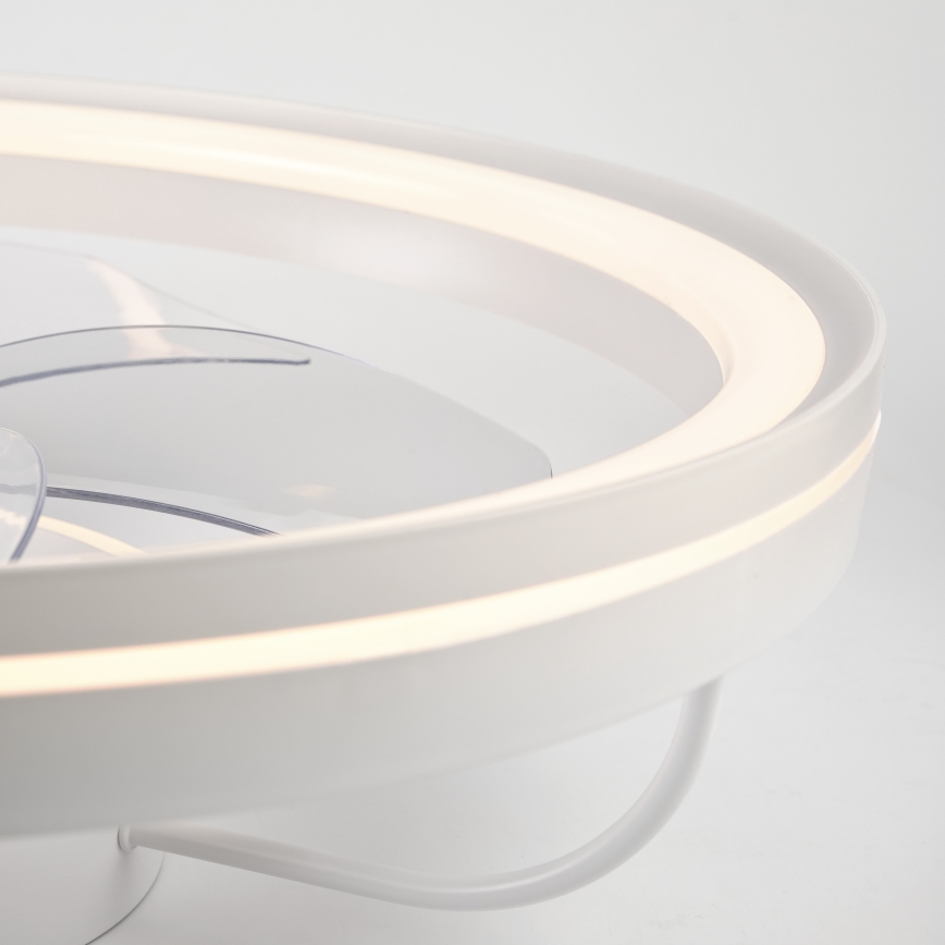 LED Plafón regulable con ventilador FARGO LED/37W/230V blanco + control remoto