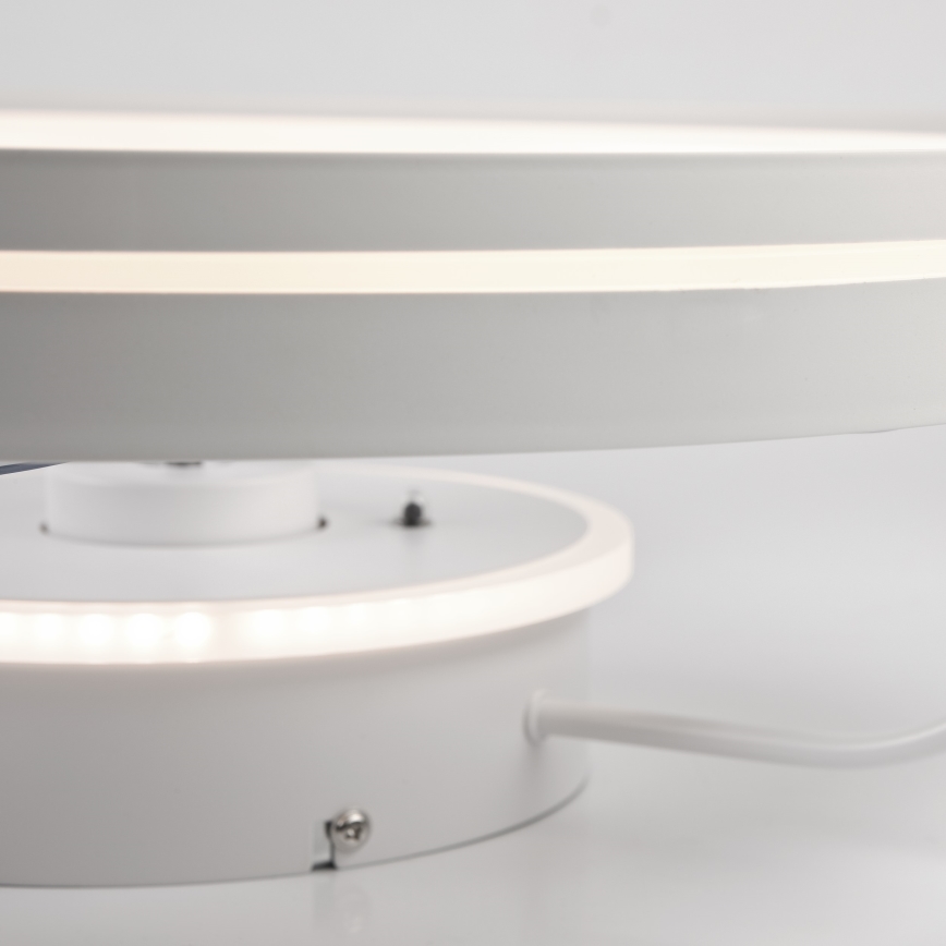 LED Plafón regulable con ventilador FARGO LED/37W/230V blanco + control remoto
