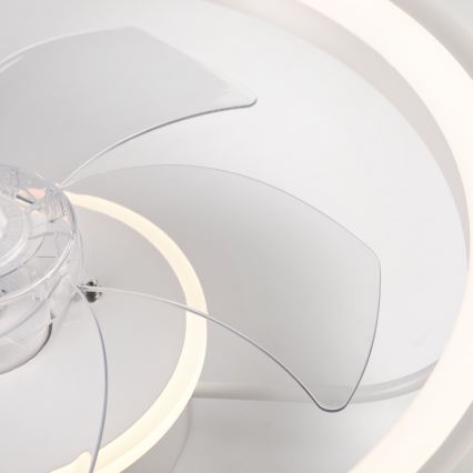 LED Plafón regulable con ventilador FARGO LED/37W/230V blanco + control remoto
