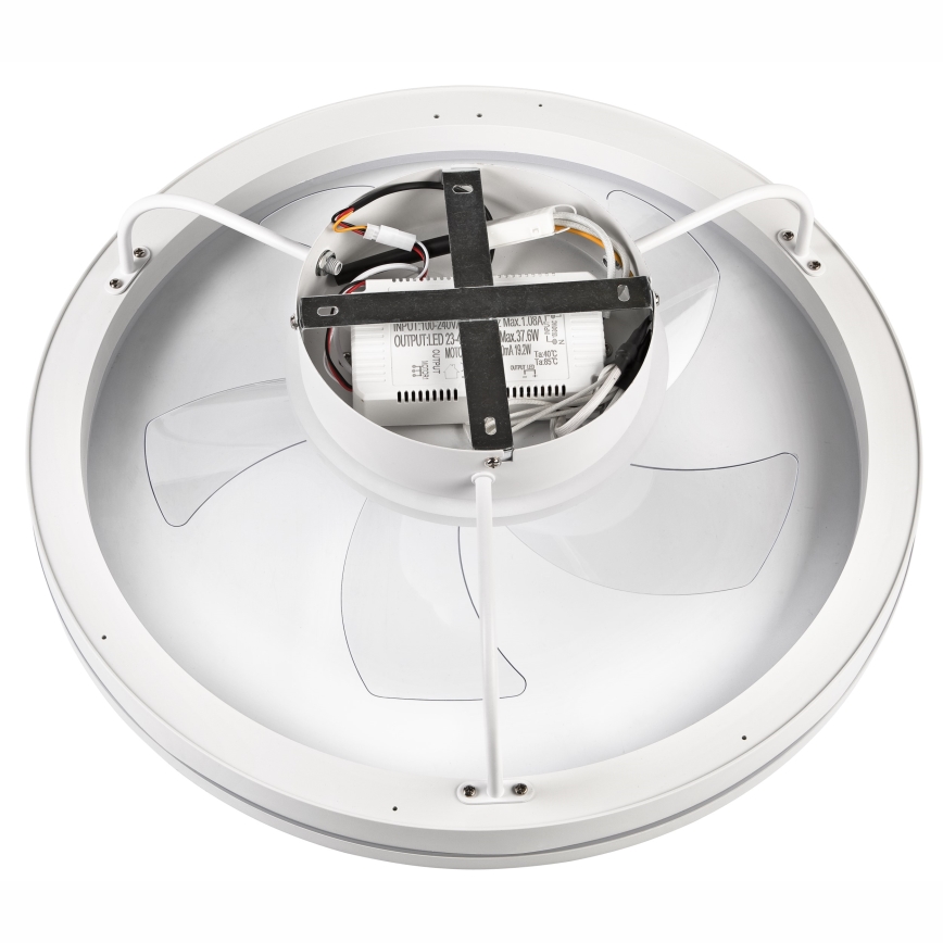 LED Plafón regulable con ventilador FARGO LED/37W/230V blanco + control remoto