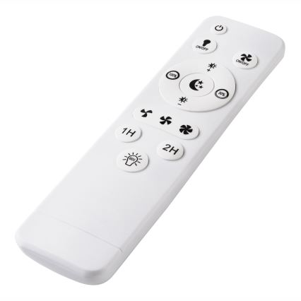 LED Plafón regulable con ventilador FARGO LED/37W/230V negro + control remoto