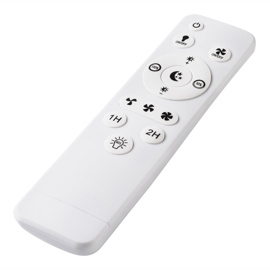 LED Plafón regulable con ventilador FARGO LED/37W/230V negro + control remoto