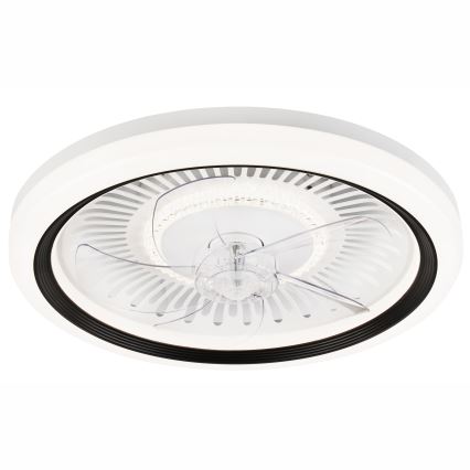 LED Plafón regulable con ventilador GEMMA LED/37W/230V blanco + control remoto