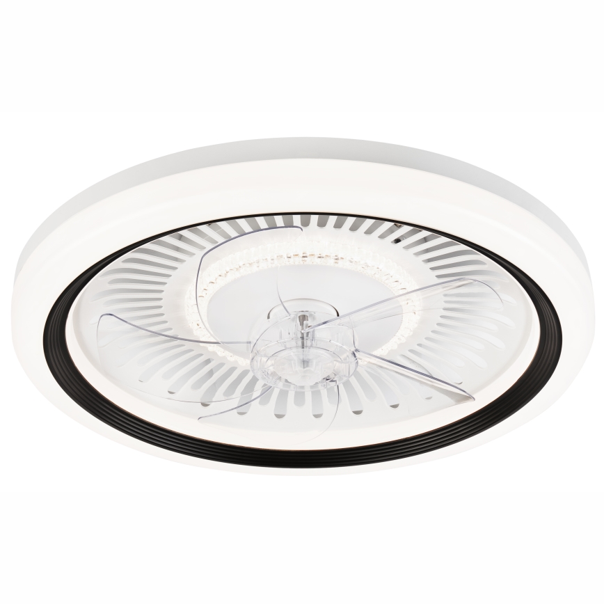 LED Plafón regulable con ventilador GEMMA LED/37W/230V blanco + control remoto