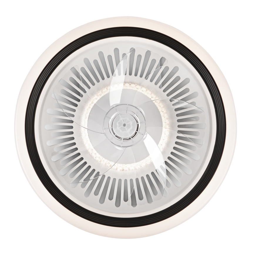 LED Plafón regulable con ventilador GEMMA LED/37W/230V blanco + control remoto
